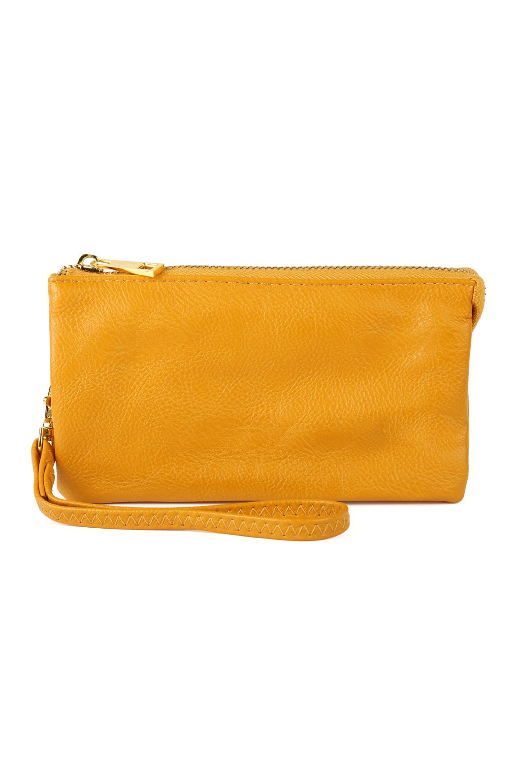 Riah Fashion - Leather Wallet With Detachable Wristlet - 25 COLORS -