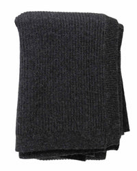 Thumbnail for Cabin Measures - Heavy Knit Alpaca Wool Throw Blanket in Carbon - 1 COLOR -