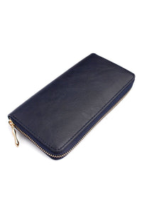 Thumbnail for Riah Fashion - Classic Single Zipper Wallet - 13 COLORS -