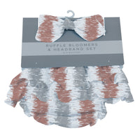 Thumbnail for Newcastle - Western Stripe Ruffle Cotton Bloomer Headband Set -