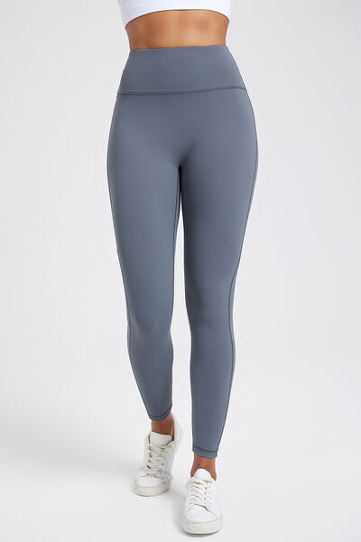 High Waist Active Leggings - T - 7 COLORS -