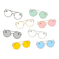 Thumbnail for Eureka | Round Tinted Lens Aviator Glasses Balled Sunglasses - 8 COLORS -