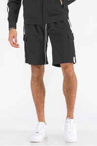 Thumbnail for Two Stripe Cargo Shorts - 1 COLOR -