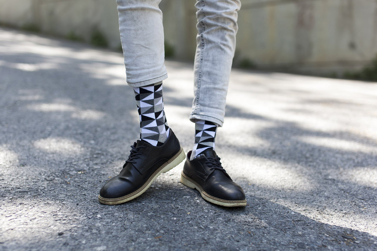 Men's Black Triangle Socks - 1 COLOR -