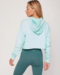 Thumbnail for Rebody - French Terry Crop Hoody - Smooth Mint *Sustainable - 1 COLOR -