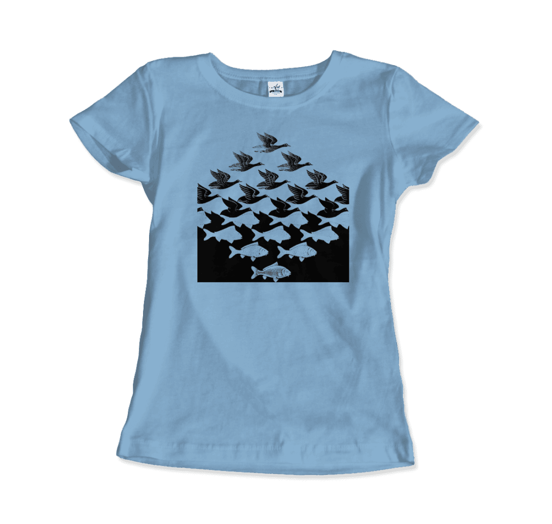 MC Escher Sky and Water I Art T-Shirt - 5 COLORS -