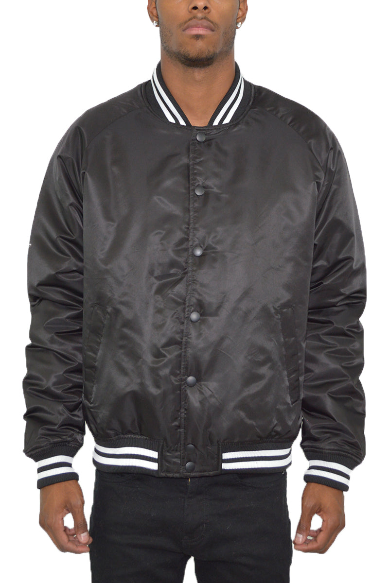 Classic Varsity Windbreaker Bomber Jacket - 1 COLOR -