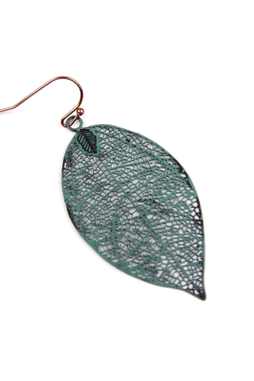 Leaf Filigree Earrings - 5 COLORS -