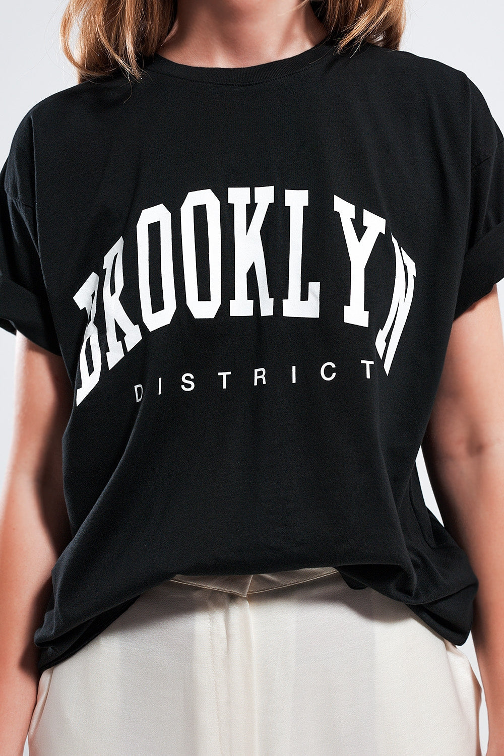 Q2 - Brooklyn T Shirt in Black - 1 COLOR -