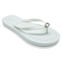 Thumbnail for SAND BY SAYA N.Y. - Rectangle Studs New - Rhinestones Flat Flip Flops Sandal - 3 COLORS -