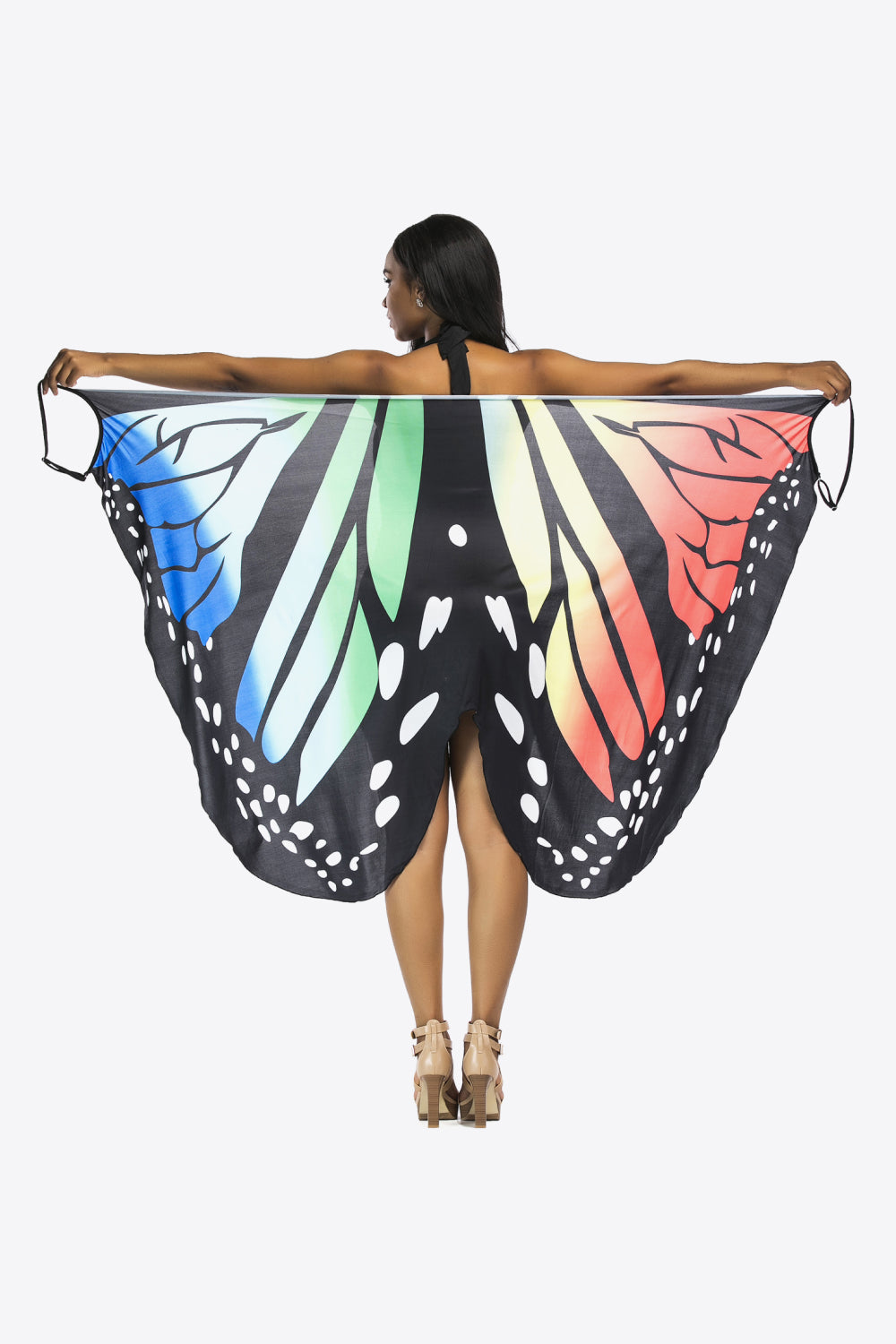 Butterfly Spaghetti Strap Cover Up - T - 3 BUTTERFLY COLORS -