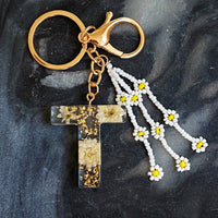 Thumbnail for Ellison & Young - Baby Daisy Initial Key Chain - 20 LETTERS - FIND YOURS! -