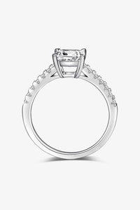 Thumbnail for 1.21 Carat Moissanite 925 Sterling Silver Side Stone Ring