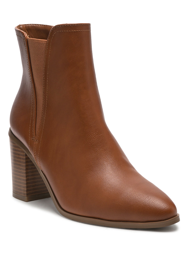 London Rag - Block Heeled Chelsea Boots - 2 COLORS -