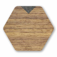 Thumbnail for MMORE - Wooden Coasters - American Walnut / Set of 4 Coasters - 10 THUMB HANDLE COLORS -