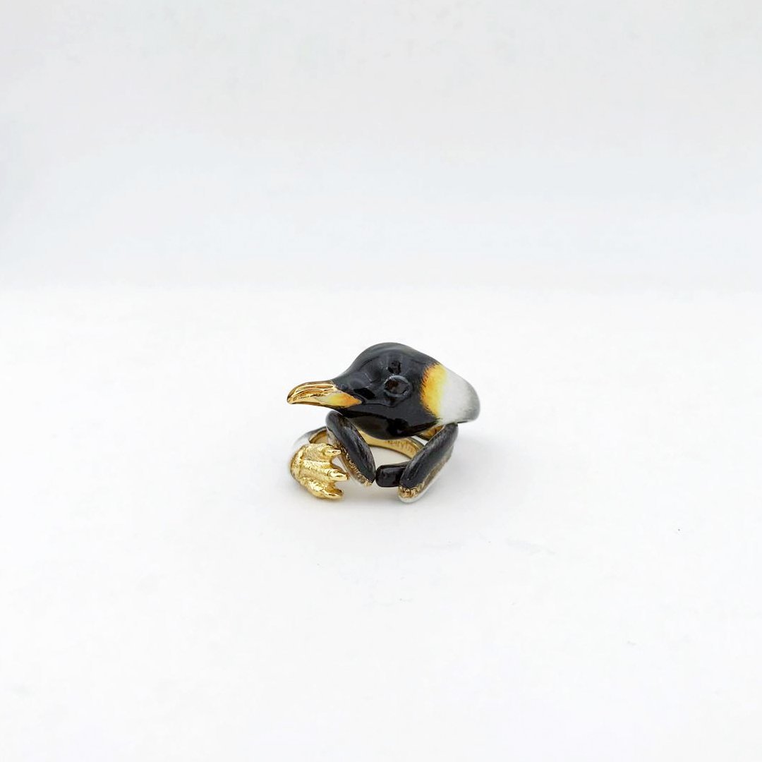 Mary Lou Store - ADJUSTABL Penguin Ring - 3 PCS. -