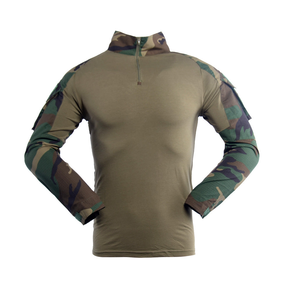 Men Outdoor Tactical LS T-Shirts - Sports Casual Shirts - Activewear - [10-15 DAY DELIVERY] - 12 CAMOS/COLORS -