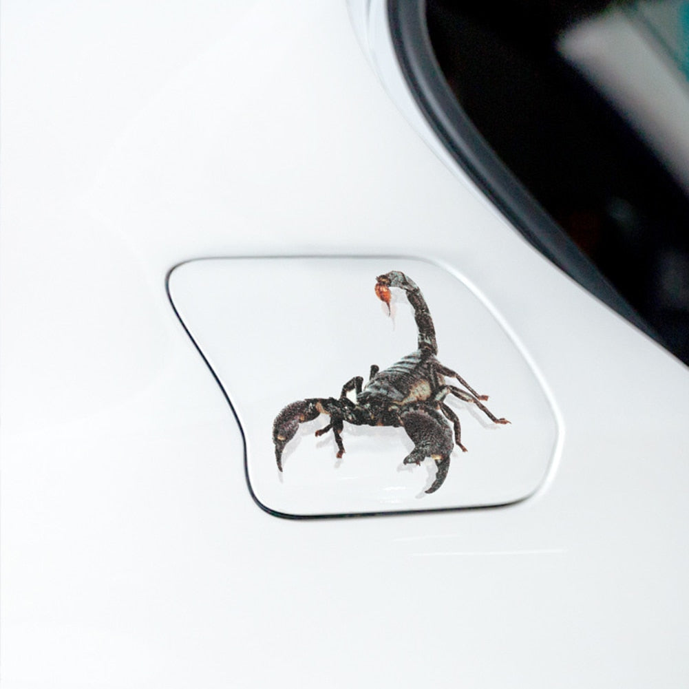 3D Spider Lizard Scorpion Car Sticker 3D Animal Pattern Vehicle Window Mirror Bumper Decal Decor Water-Resistant High Stickiness - [15 DAY DELIVERY] - 4 CRITTERS -