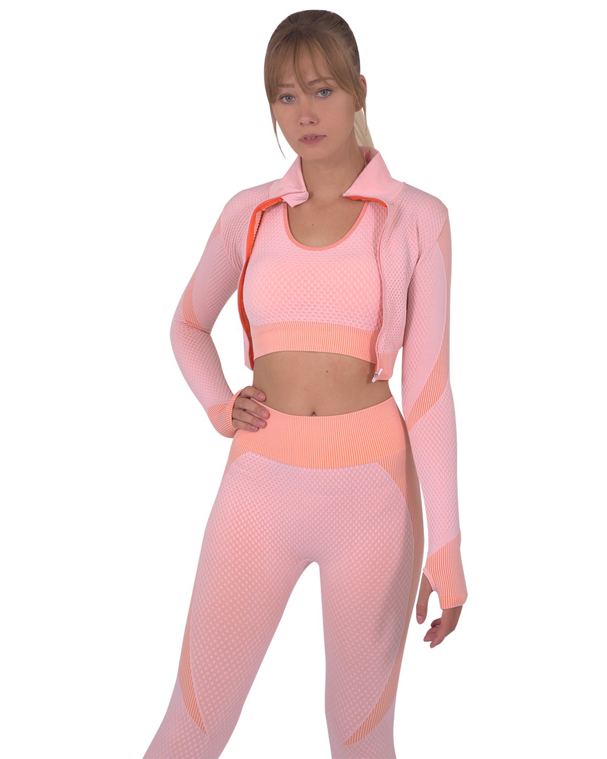 Savoy - Trois Seamless Sports Jacket - Pink - 1 COLOR -