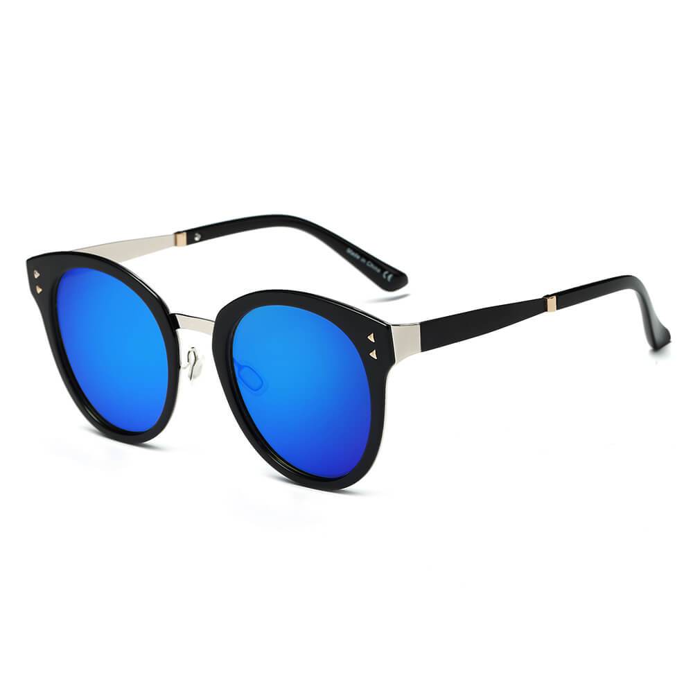 Cheney | CA16 - Hipster Polarized Lens Horned Rim Retro Fashion Sunglasses - 6 COLORS -