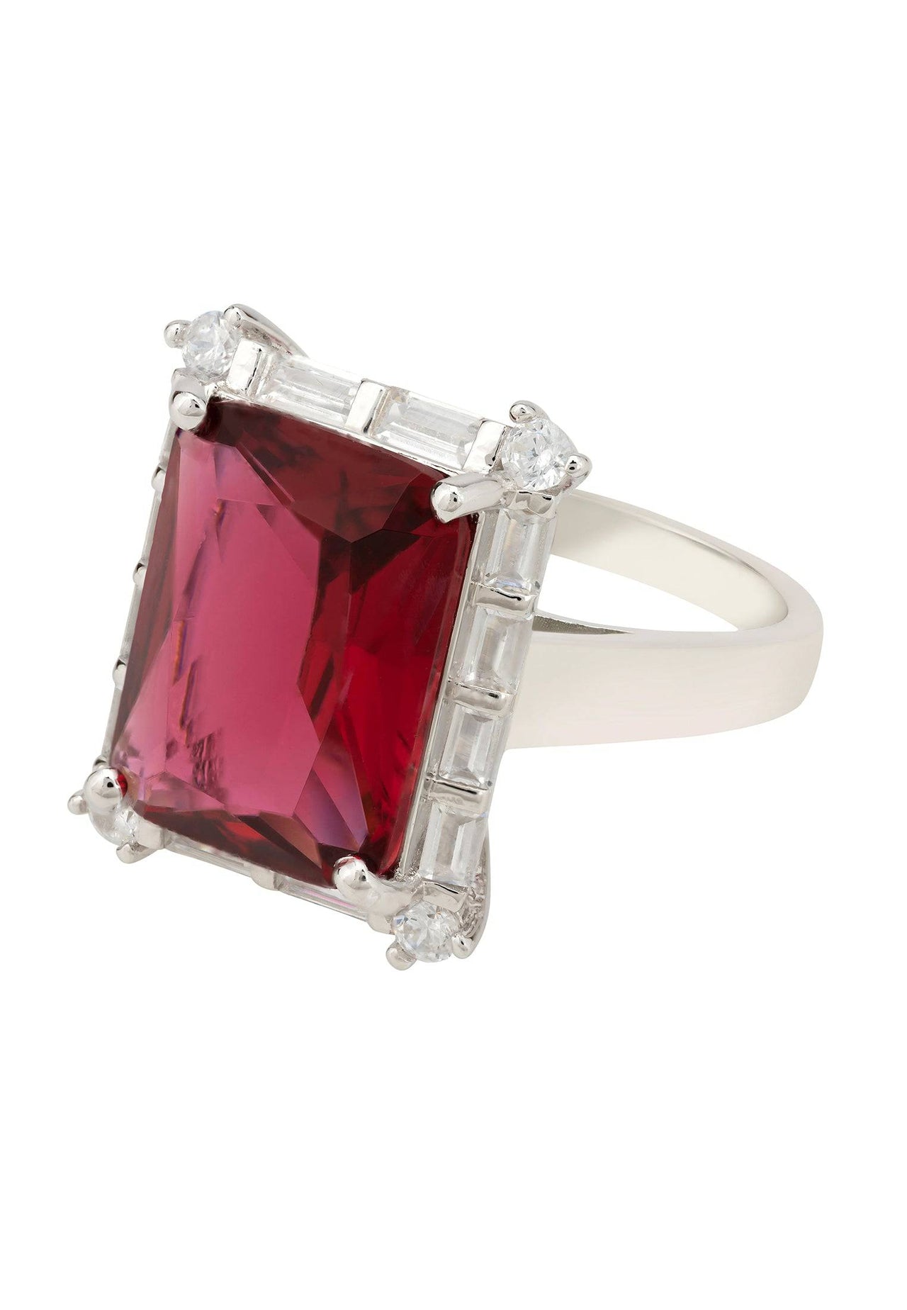 LATELITA - Tudor Silver Ring Ruby - SIZES 6,7,8 -