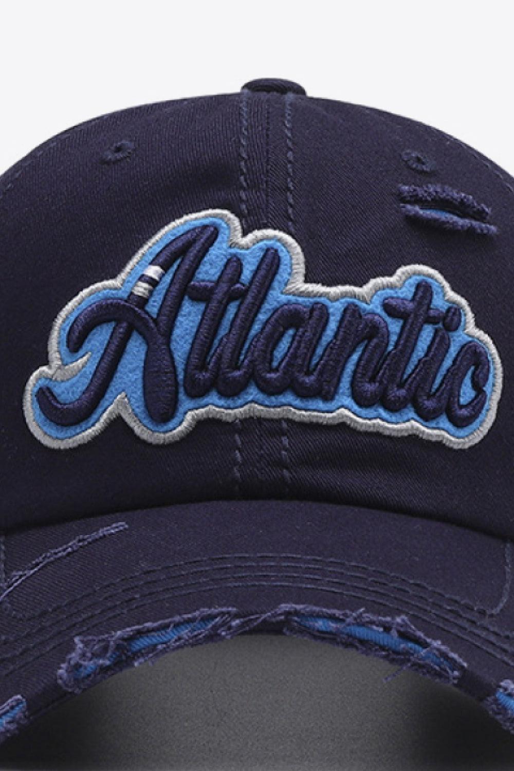 ATLANTIC Graphic Distressed Baseball Cap - T - 7 COLORS -