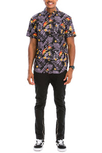 Thumbnail for WEIV - Digital Print Hawaiian Short Sleeve Shirt -