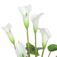 Thumbnail for Artificial Flowering White Peace Lily / Calla Lily Plant 50cm -