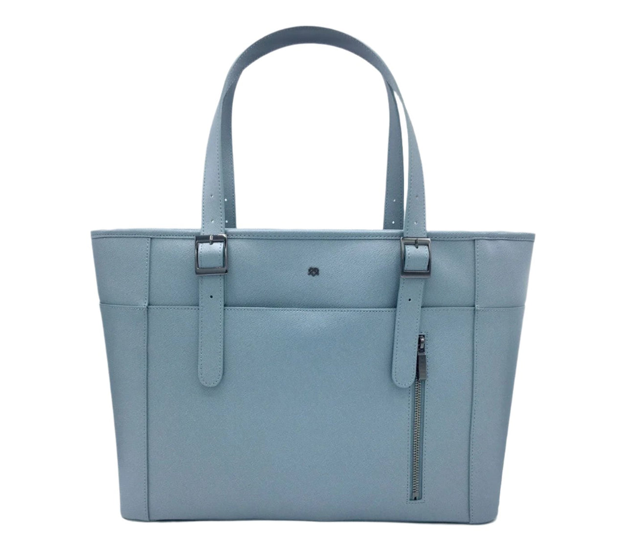 GUNAS NEW YORK - Miley - Blue Grey Vegan Leather Laptop Bag - 1 COLOR -