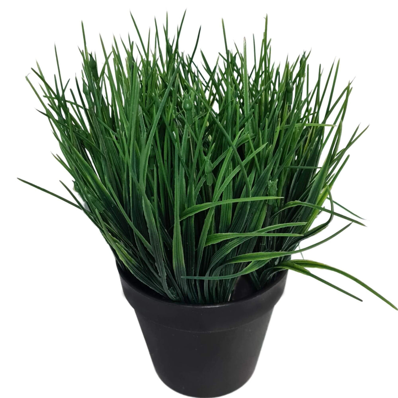 Artificial Ornamental Potted Dense Green Grass UV Resistant 30cm (Overstock Clearance) -