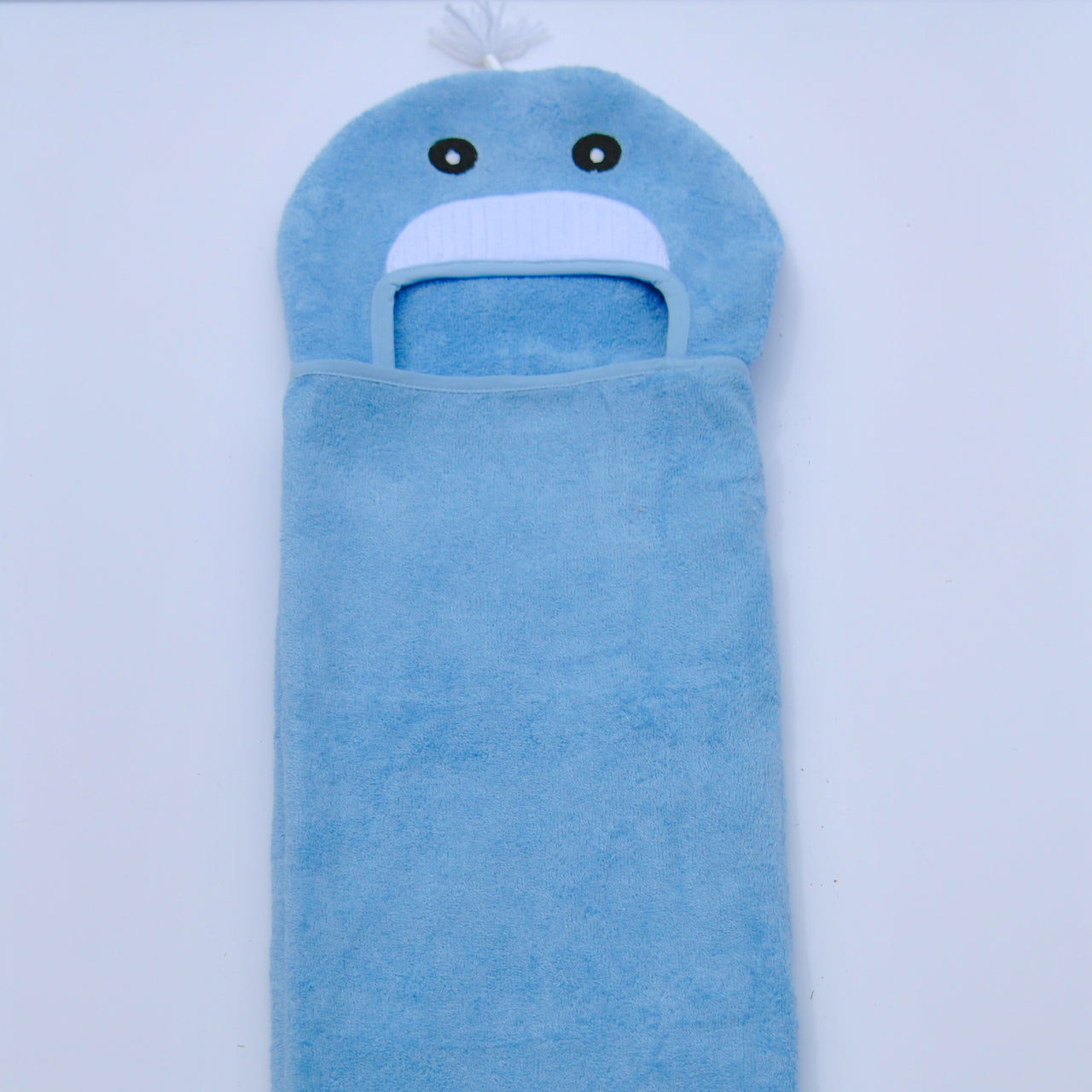 Little Ashkim - Bamboo Rayon Whale Hooded Turkish Towel: Baby -