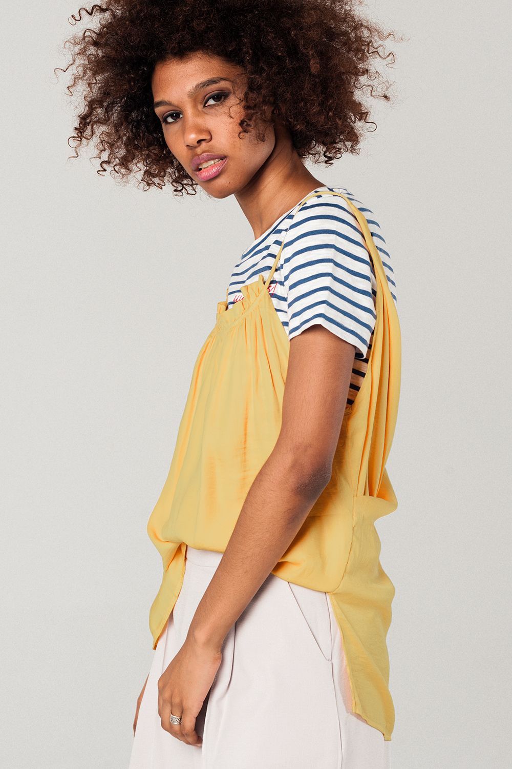 Q2 - Mustard Top With Open Back Detail - 1 COLOR -