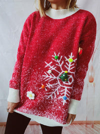 Thumbnail for Christmas Element Round Neck Sweater and Scarf Set - UNI SIZED - 2 PCS. - T - 1 COLOR -