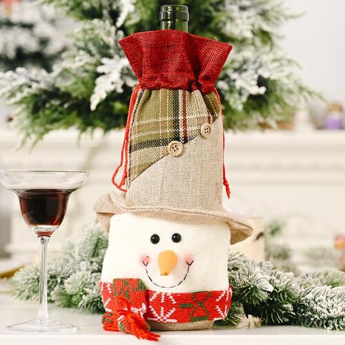 Christmas Wine Bottle Covers - 11.8" - [5-10 DAY DELIVERY] - T - 3 TYPES/STYLES -