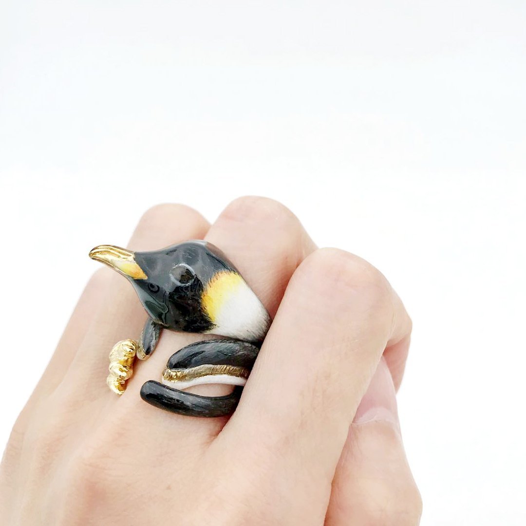 Mary Lou Store - ADJUSTABL Penguin Ring - 3 PCS. -