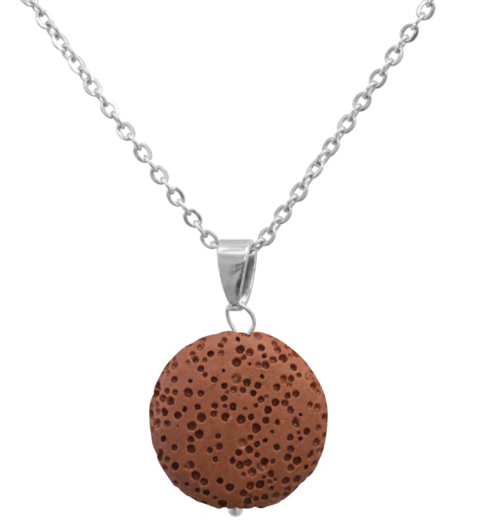 Red Lava Stone Essential Oil Necklace -