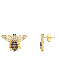 Thumbnail for LATELITA - Honey Bee Stud Earrings Gold -