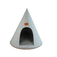 Thumbnail for My Secret Cone Cave Easy Assembly Premium Felt Modern Cat Dog Small Animal Pet House Bed Condo - 2 COLORS -