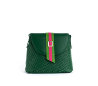 Thumbnail for GUNAS NEW YORK - Kate - Green Vegan Basket Weave Bag - 1 COLOR -