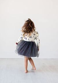 Thumbnail for Eclipse Kids - Long Sleeve Tulle Dress - Sasquatch - SIZES 2T THRU 11/12 -