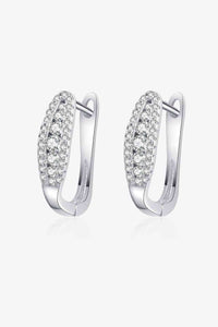 Thumbnail for Moissanite Rhodium-Plated Earrings