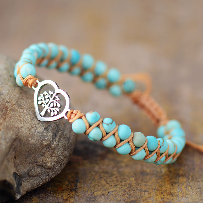 Turquoise Beaded Bracelet - T - 2 COLORS -