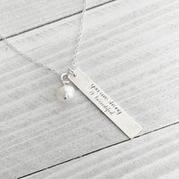 Thumbnail for You Are Strong and Beautiful Inspirational Necklace -