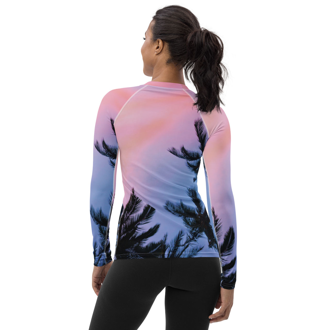 FYC - Women's Sunset Surf Performance Rash Guard UPF 40+ - 1 COLOR -