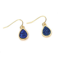 Thumbnail for Christy Jean - Emma Druzy Teardrop Earrings - 6 COLORS -