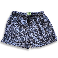 Thumbnail for LaPalma Eco-Beachwear Classic Geometrical Gray Sustainable Swim Trunks Made From Upcycled PET Bottles - 1 COLOR -