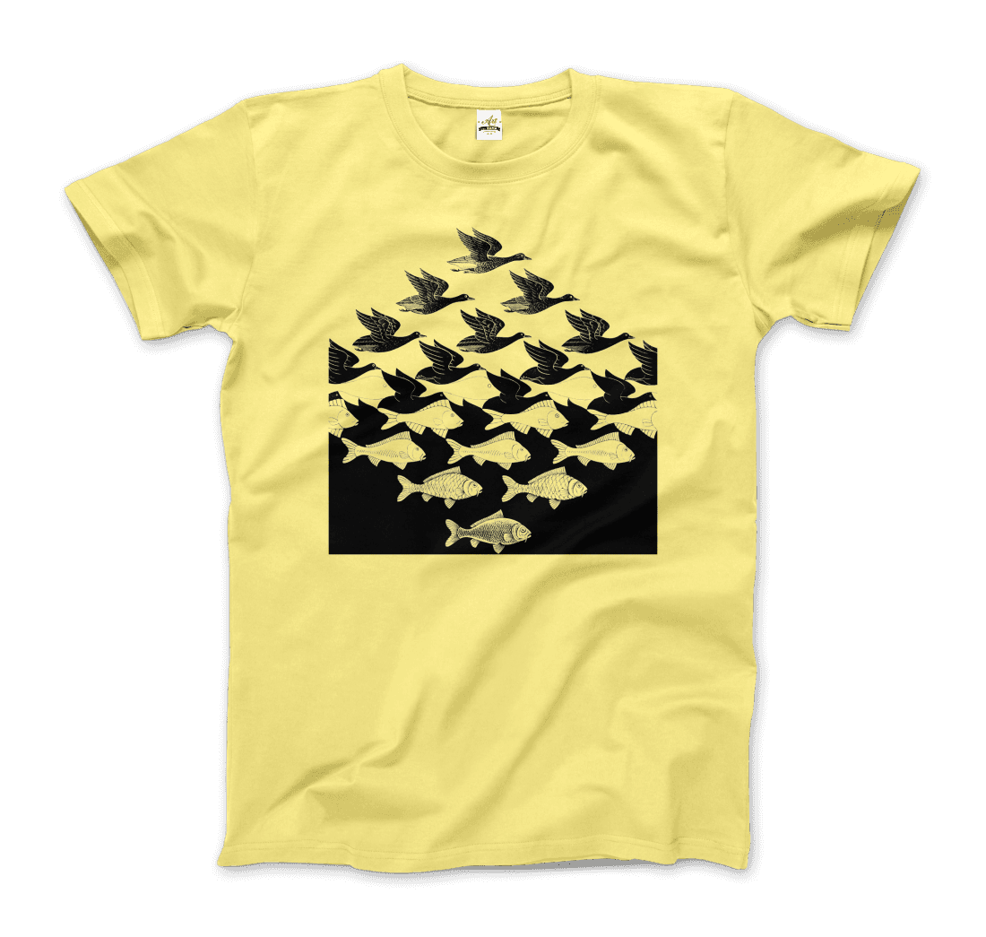 MC Escher Sky and Water I Art T-Shirt - 5 COLORS -