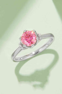 Thumbnail for 1 Carat Moissanite Contrast 925 Sterling Silver Ring