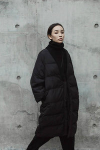 Thumbnail for Marigold Shadows - Ewart Wrap Puffer Coat - [3-13 DAY DELIVERY] - 1 COLOR -