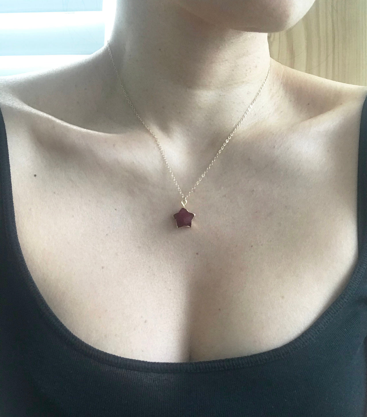 Gena Myint - Ruby Star Necklace -